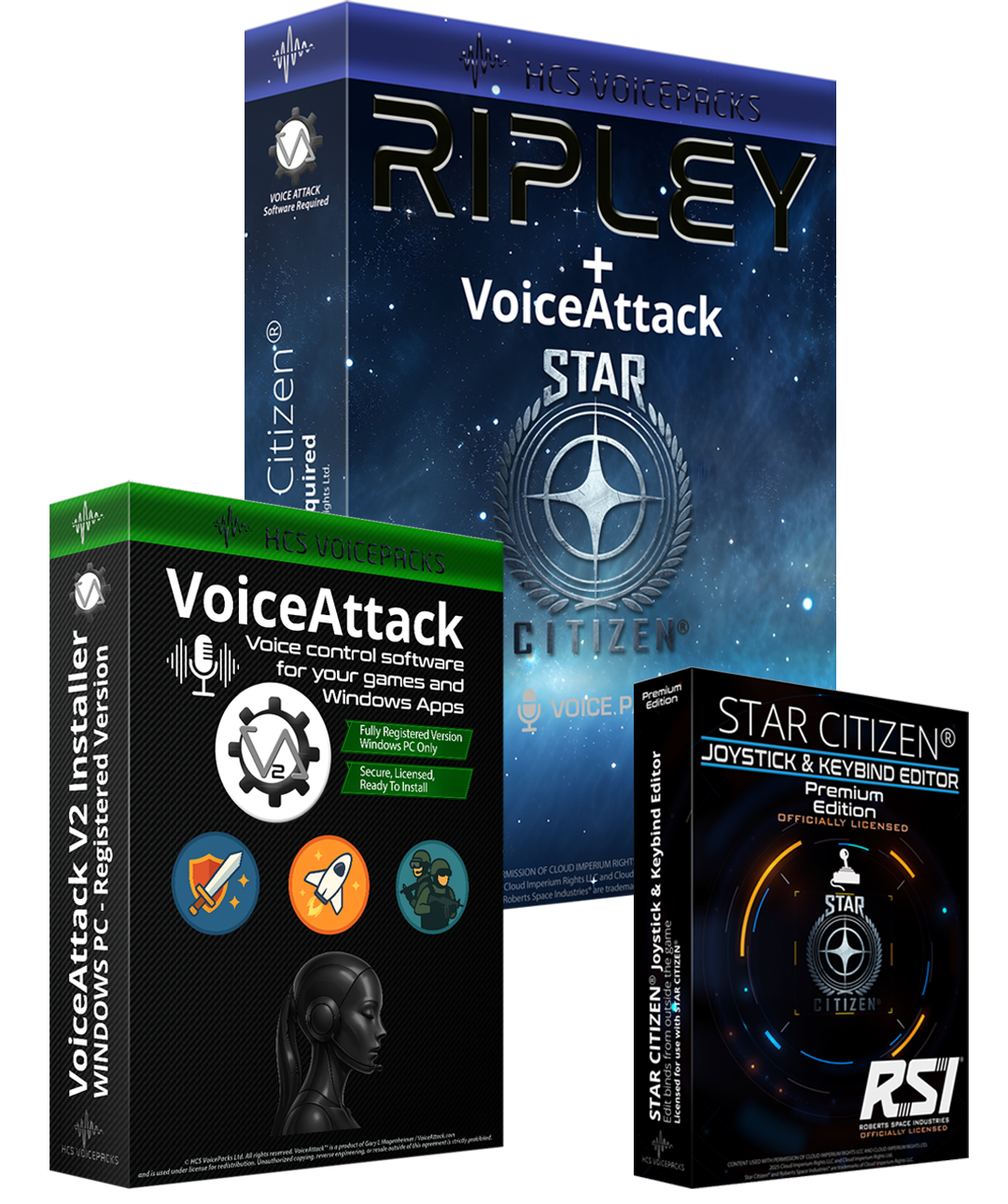 Star Citizen Ripley TRIPLE Starter Bundle – HCS Voice Packs Ltd