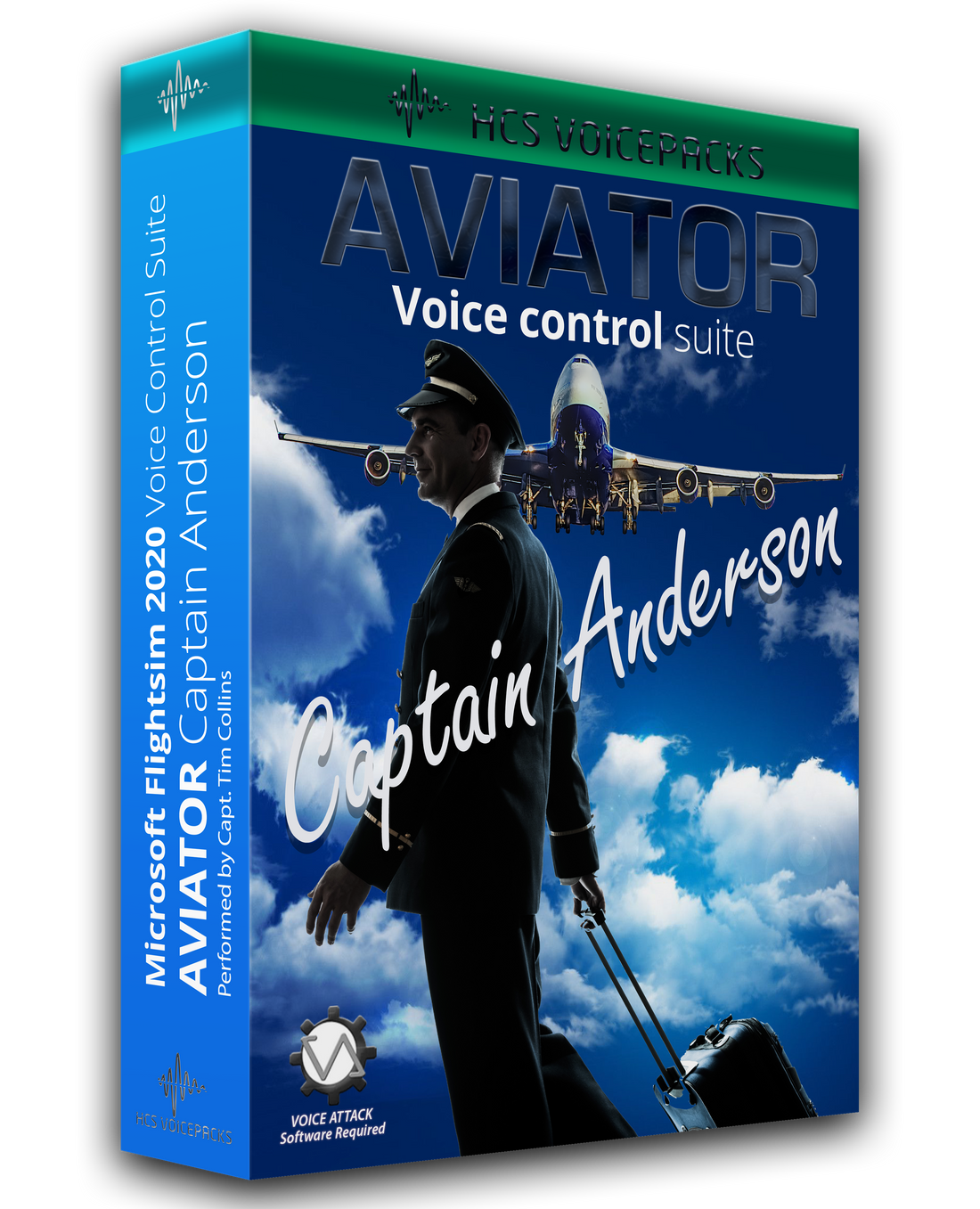 Aviator Capt. Anderson - Microsoft Flight Simulator voice pack cover