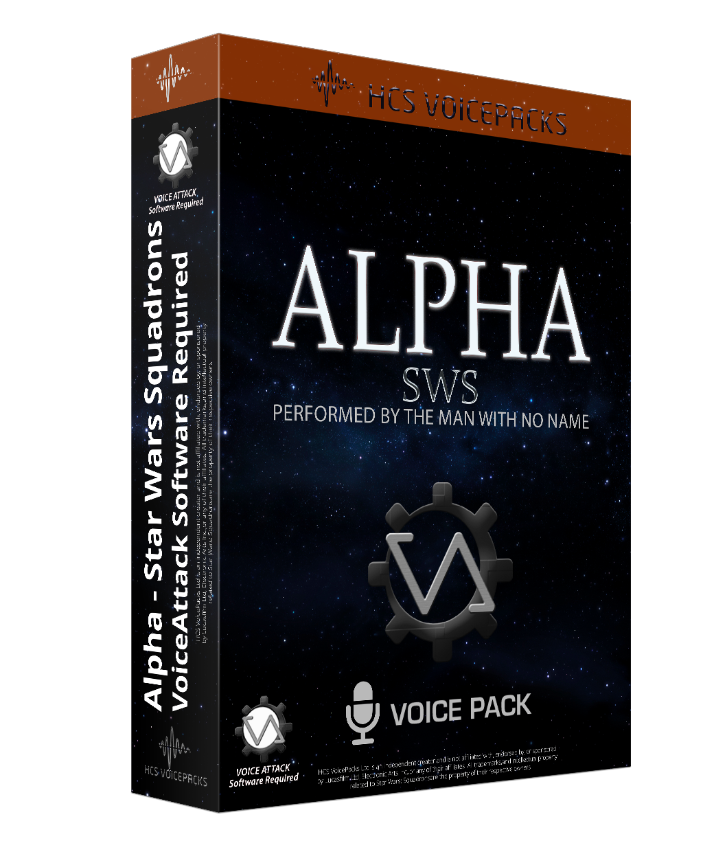 Alpha Star Wars Squadrons voice pack cover, performed by The Man With No Name