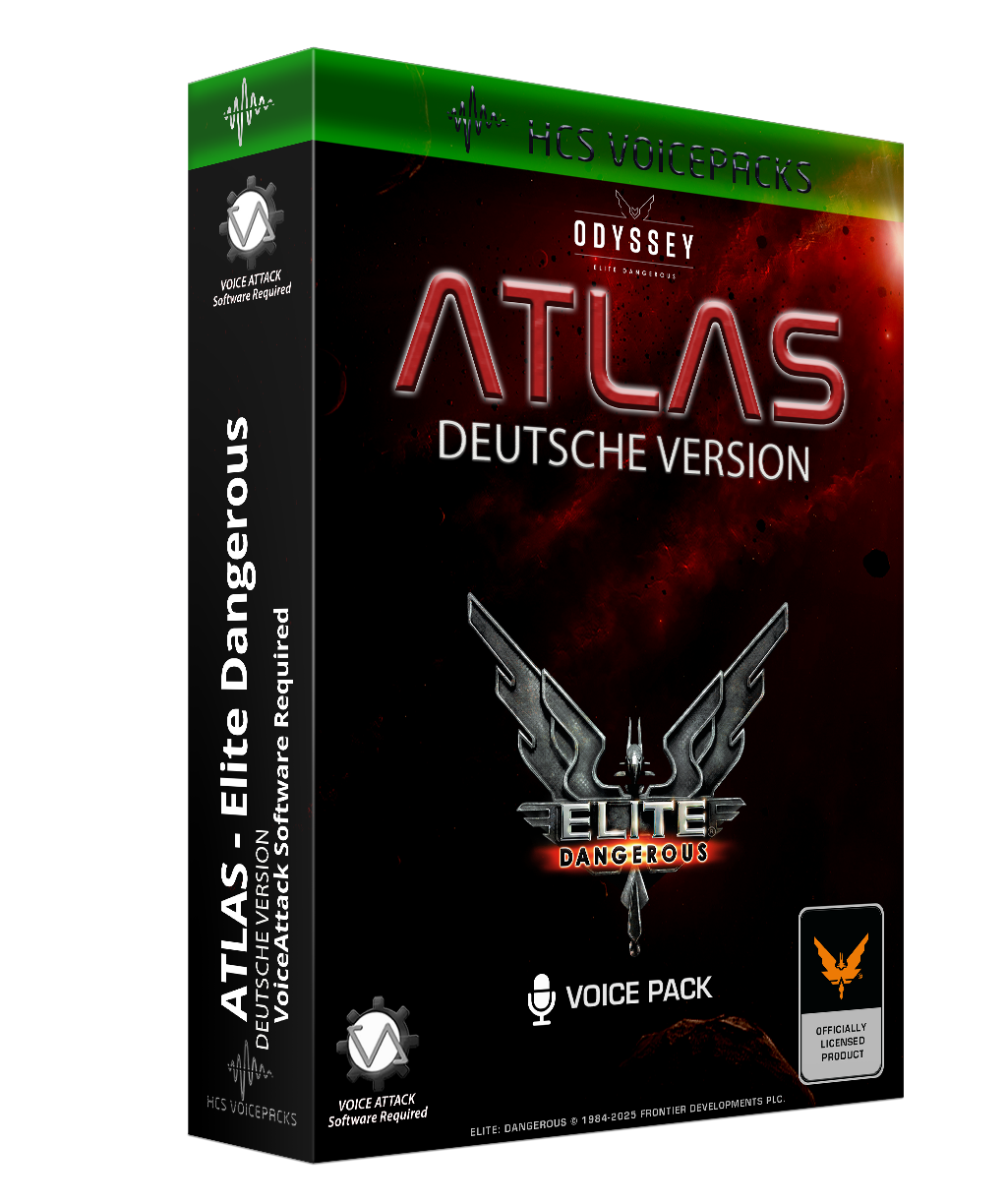 ATLAS Deutschland voice pack cover, Deutsche Version