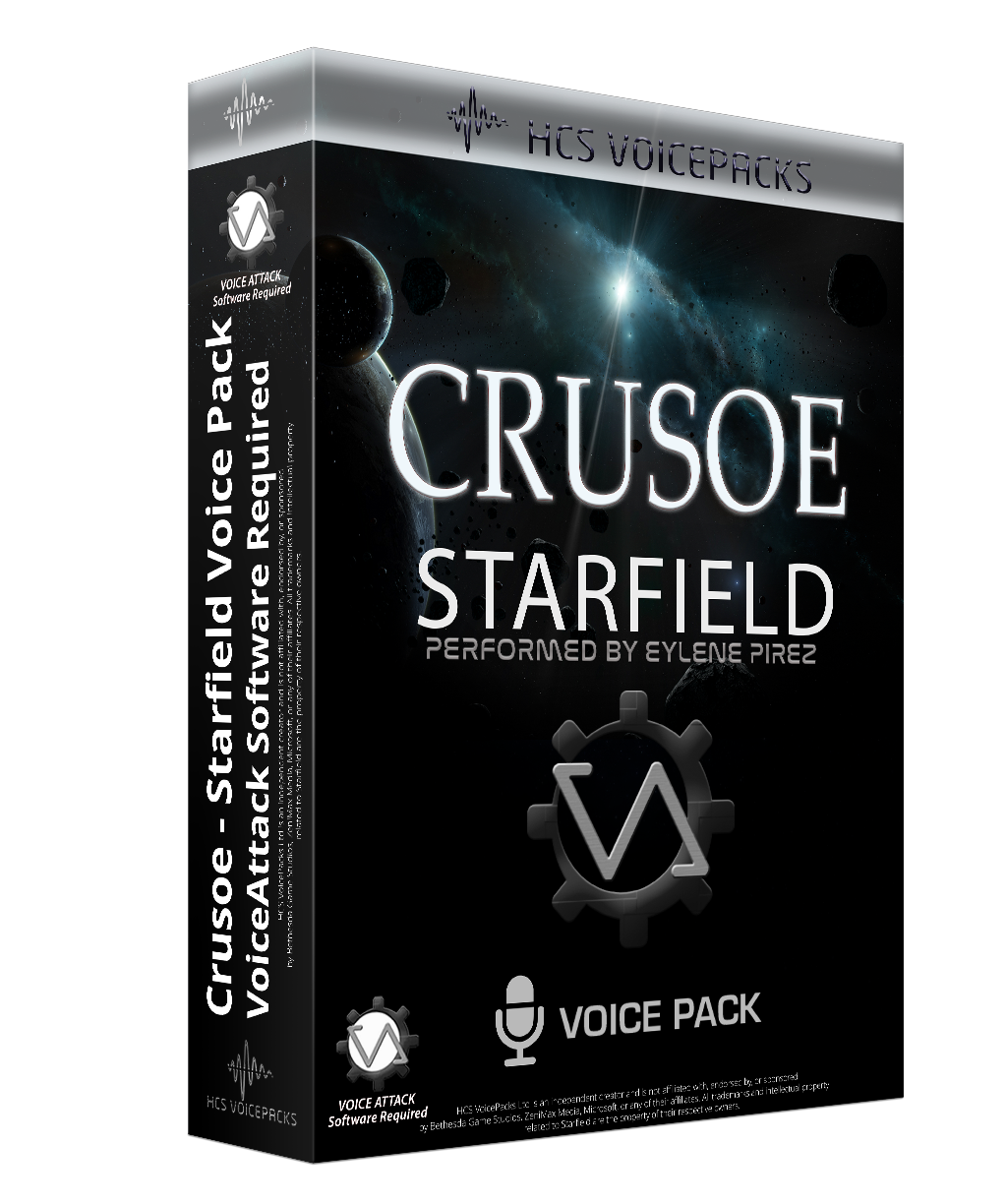 Crusoe Starfield voice pack cover, performed by Eylene Pirez
