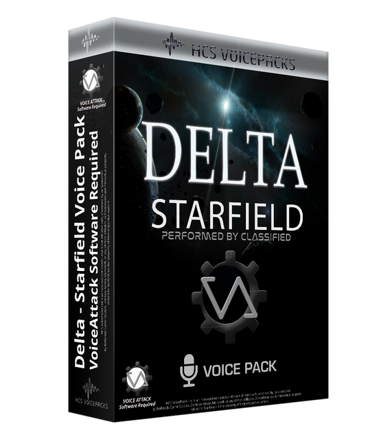 Delta Starfield voice pack cover, performed by CLASSIFIED