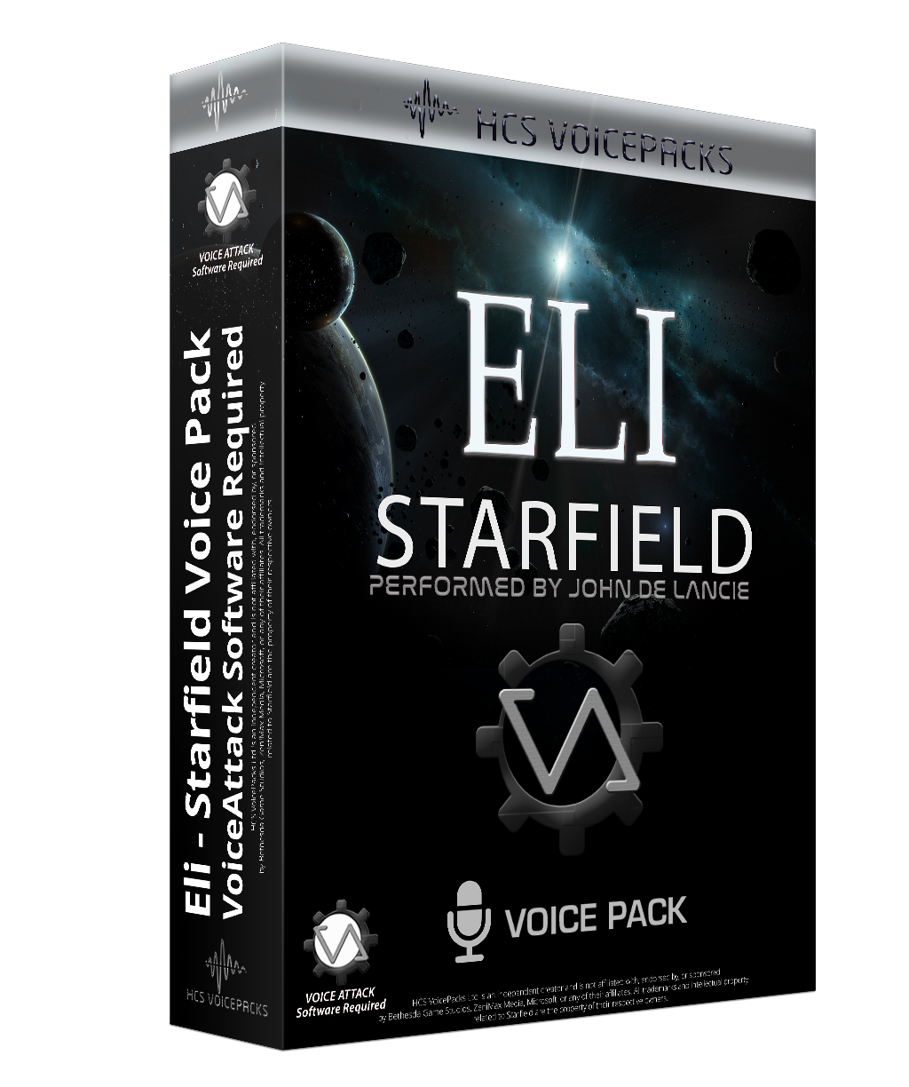 Eli Starfield voice pack cover, performed by John de Lancie
