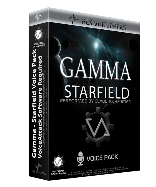 Gamma Starfield voice pack cover, performed by Claudia Christian