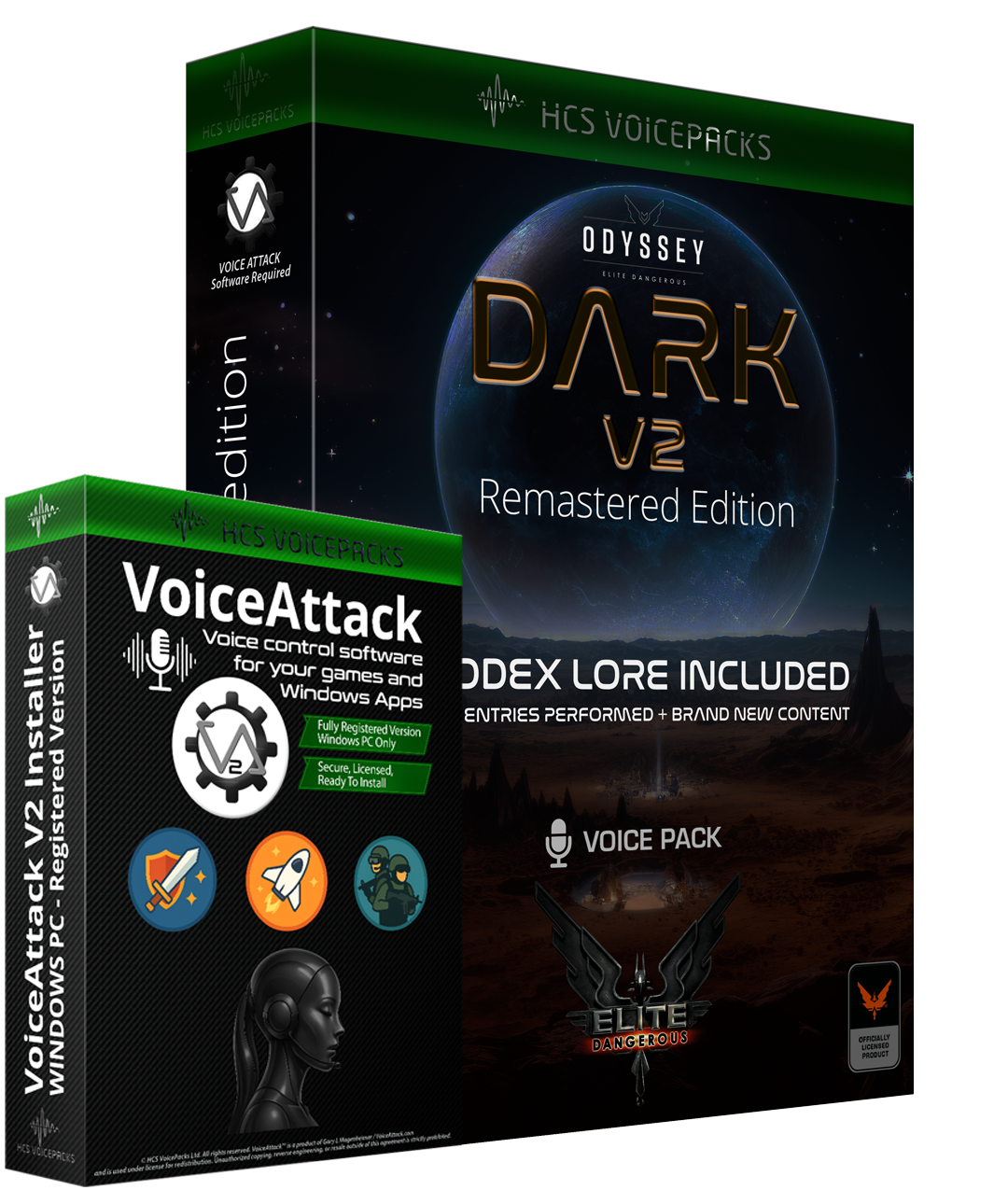 Elite Dangerous DARK v2 Starter Bundle (Includes VoiceAttack)