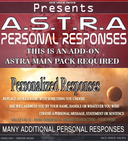 Personal Responses - ASTRA REQUIRED